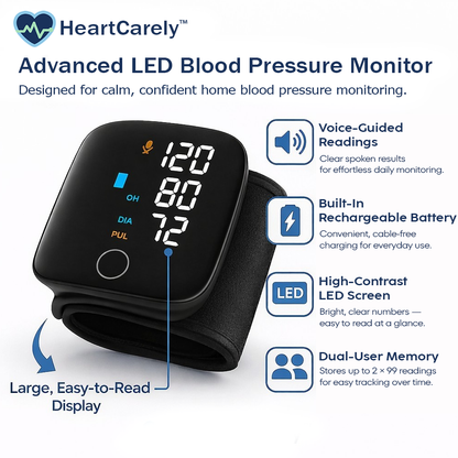 HeartCarely™ – Clinical-Grade BP Monitor