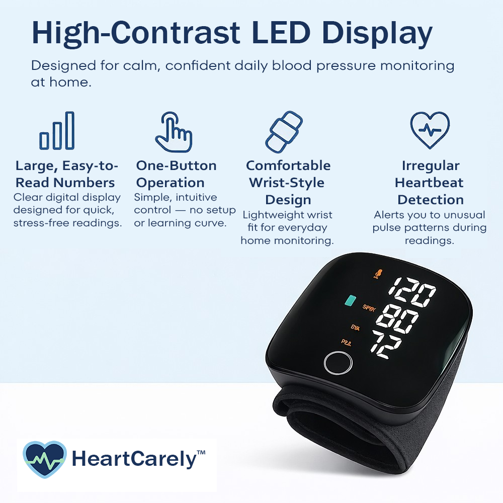 HeartCarely™ – Clinical-Grade BP Monitor