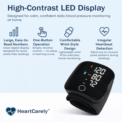 HeartCarely™ – Clinical-Grade BP Monitor