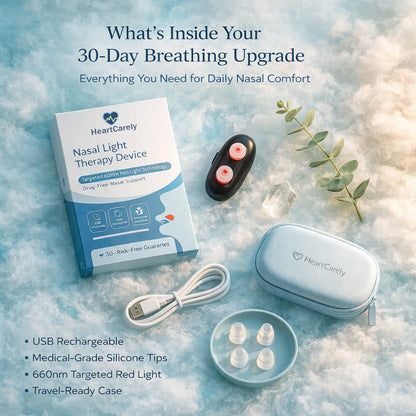 HeartCarely™ Red Light Nasal Congestion Relief